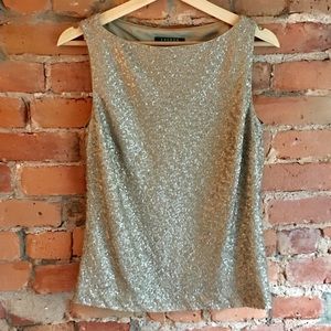 Lauren Ralph Lauren sequin sleeveless blouse